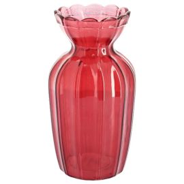 Beauty Home Γυάλινο Βάζο Élio Κόκκινο Ø10 x 19,5 cm       |  Βάζα στο espiti