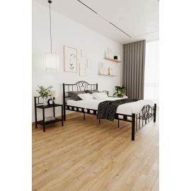 Stewehome Orkide διπλό μεταλλικό κρεβάτι λευκό ρομαντικό 140x190 cm 668842 |  Κρεβάτια στο espiti