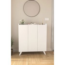 Stewehome Ντουλάπι παπουτσιών με 3 πόρτες και 8 ράφια πολυλειτουργικό μοντέρνο (3) 90x30x103 cm 3330522 |  Παπουτσοθήκες στο espiti