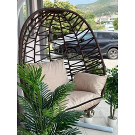 Stewehome Κρεμαστή Κούνια Φωλιά Καφέ 115x115x196 cm 333512 |  Κούνιες στο espiti