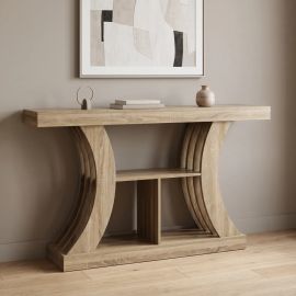 Κονσόλα Conde pakoworld sonoma 160x30x90εκ |  Συρταριέρες -Κονσόλες στο espiti