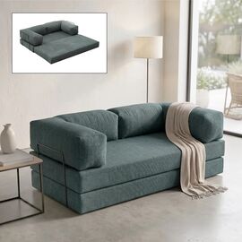 Καναπές - κρεβάτι Comfort Megapap τριθέσιος υφασμάτινος χρώμα μέντα 190x95x75εκ. |  Καναπέδες-Κρεβάτι στο espiti