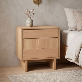 Κομοδίνο Jenfia pakoworld mdf σε φυσική απόχρωση 48x39x50,5εκ |  Κομοδίνα στο espiti