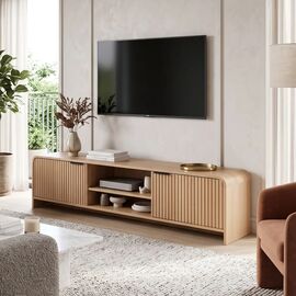 Έπιπλο τηλεόρασης Anfen pakoworld mdf σε φυσική απόχρωση 160x39x40,5εκ |  Έπιπλα τηλεόρασης στο espiti