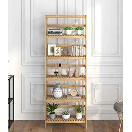 Stewehome ΞΥΛΙΝΗ ΡΑΦΙΕΡΑ 65x24x168 cm 947442 |  Ραφιέρες τοίχου στο espiti