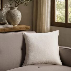 Μαξιλαροθήκη  Bolton 01 Ivory - 45x45cm με γέμιση 52019472 Teoran |  Μαξιλάρια διακοσμητικά στο espiti