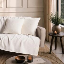 Ριχτάρι  Bolton 01 Ivory - Μονοθέσιο 180x150cm 52019467 Teoran |  Ριχτάρια στο espiti