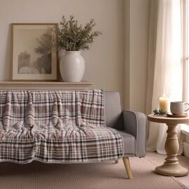 Ριχτάρι-Κουβέρτα Καναπέ Berries 02 Beige - 130 x 170 cm 52019039 Teoran |  Κουβέρτες Καναπέ στο espiti