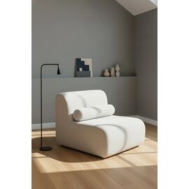 Stewehome Πολυθρόνα Luma Minimal Καμπύλου Σχεδιασμού λευκό 75x65x95 cm 168192 |  Πολυθρόνες σαλονιού στο espiti