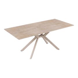 Τραπέζι Olven pakoworld sintered stone σε όψη τραβερτίνας 180x90x75εκ |  Τραπέζια στο espiti