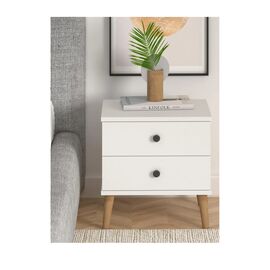 Stewehome Σκανδιναβικό κομοδίνο με συρτάρια (38 cm) 45x38x51 cm 652315 |  Κομοδίνα στο espiti