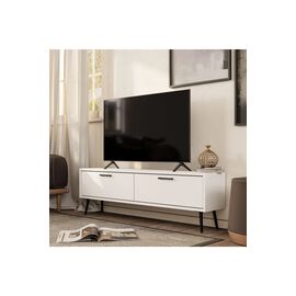 Stewehome Μοντέρνα τηλεοπτική μονάδα 138 cm με πόρτα από σανίδα μελαμίνης 138x30x45 cm 439131 |  Έπιπλα τηλεόρασης στο espiti
