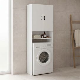 Έπιπλο πλυντηρίου Tzelio pakoworld λευκό 65x30x180εκ |  Σετ Μπάνιου στο espiti