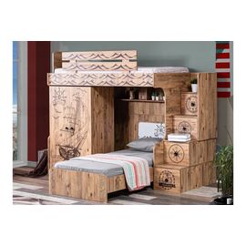 Stewehome Κρεβάτι κουκέτα με ντουλάπα δύο θυρών 80634221 |  Παιδικά έπιπλα στο espiti
