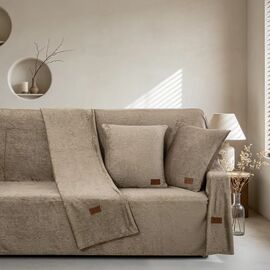 Beauty Home Μαξιλαροθήκη διακοσμητική Sienna Art 8675 40x40 Μόκα       |  Μαξιλάρια διακοσμητικά στο espiti