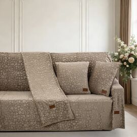 Beauty Home Μαξιλαροθήκη διακοσμητική Sienna Art 8678 40x40 Μόκα       |  Μαξιλάρια διακοσμητικά στο espiti