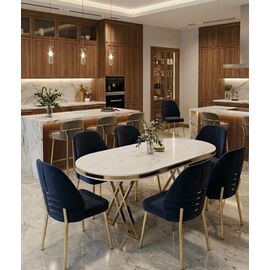 Stewehome Τραπέζι Oslo με 6 καρέκλες Damla 91977631 |  Σετ τραπεζαρίες στο espiti
