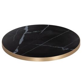 ΕΠΙΦΑΝΕΙΑ ΤΡΑΠΕΖΙΟΥ SINTERED STONE HM6653.13 BLACK MARBLE--ΠΛΑΙΣΙΟ ALU ΧΡΥΣΟ Φ70εκ. |  Τραπέζια κήπου στο espiti