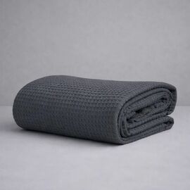 Κουβέρτα Πικέ Μονή Waffle 165χ245 Dark Grey Astron Italy |  Κουβέρτες Βαμβακερές Μονές στο espiti