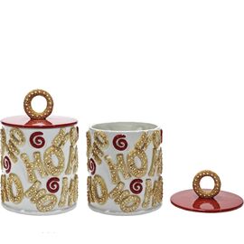 Χριστουγεννιάτικη Διακοσμητική Θήκη Gingerbread Λευκή Με Χρυσό Φ14x22cm 06513952 ArteLibre |  Χριστουγεννιάτικα Διακοσμητικά στο espiti