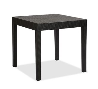Τραπέζι Gabi pakoworld PP χρώμα μαύρο 80x80x77εκ |  Τραπέζια κήπου στο espiti