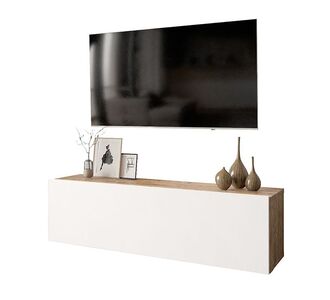 Έπιπλο τηλεόρασης επιτοίχιο Serit pakoworld λευκό-oak 100x31,5x29,5εκ |  Έπιπλα τηλεόρασης στο espiti