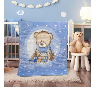 Κουβέρτα βρεφική Art 5254 110x140 Μπλε   Beauty Home |  Βρεφικές Κουβέρτες στο espiti