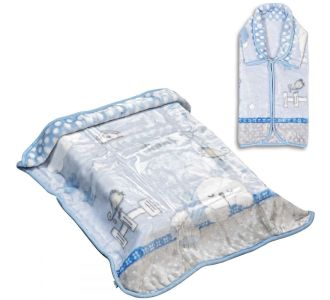 Κουβέρτα βρεφική - Υπνόσακος Art 5251 80x90 Μπλε   Beauty Home |  Βρεφικές Κουβέρτες στο espiti