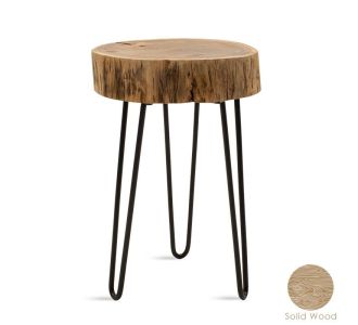 Βοηθητικό τραπέζι σαλονιού Tripp pakoworld μασίφ ξύλο 6,5-7εκ καρυδί-πόδι μαύρο 32x30x47εκ |  Τραπεζάκια βοηθητικά στο espiti