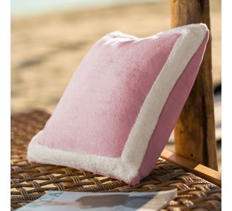 Μαξιλαροθήκη 43X43cm GOFIS HOME   Gum Pink  / Vanilla 519/ 23 |  Πετσέτες Θαλάσσης στο espiti