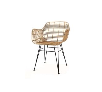 Καρέκλα Τραπεζαρίας με μπράτσα Marea Black legs (57x60x82) Soulworks 0300087 |  Καρέκλες στο espiti