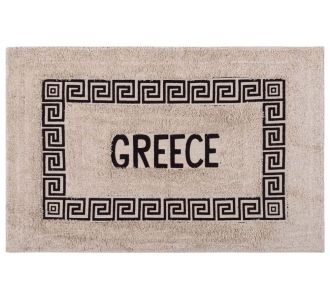 Πατάκι μαίανδρος Greece (50cm x 80cm) καφέ 6978000004060 SilkFashion |  Μπάνιο στο espiti