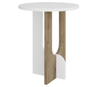 Βοηθητικό τραπέζι Luna pakoworld λευκό-φυσικό Φ40x47 εκ |  Τραπεζάκια βοηθητικά στο espiti