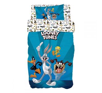 Σετ πάπλωμα μονό Art 6188 Looney Tunes 160x240 Μπλε   Beauty Home |  Παπλώματα Παιδικά στο espiti