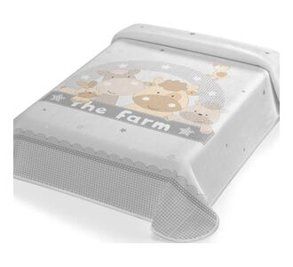 ΚΟΥΒΕΡΤΑ ΙΣΠΑΝΙΑΣ ΑΓΚΑΛΙΑΣ 80X110 BELPLA STER 664 GREY |  Βρεφικές Κουβέρτες στο espiti