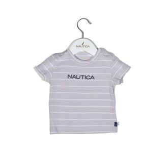 Nautica Des.15 T-Shirt  Jersey Organic Γκρι Ριγέ 68cm 3-6 μηνών |  Βρεφικά Σετ κούνιας στο espiti