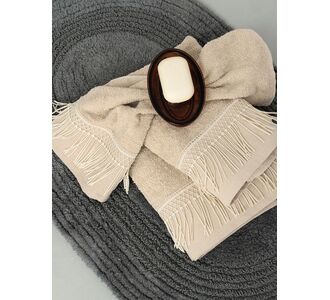 Σετ Πετσετες Towels Collection HARPER CREAM Palamaiki |  Πετσέτες Μπάνιου στο espiti