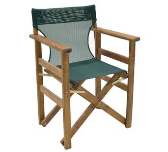 Καρέκλα-πολυθρόνα σκηνοθέτη Retto pakoworld μασίφ ξύλο οξιάς καρυδί-πανί κυπαρισσί |  Πολυθρόνες κήπου στο espiti