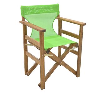 Καρέκλα-πολυθρόνα σκηνοθέτη Retto pakoworld μασίφ ξύλο οξιάς καρυδί-πανί λαχανί |  Πολυθρόνες κήπου στο espiti
