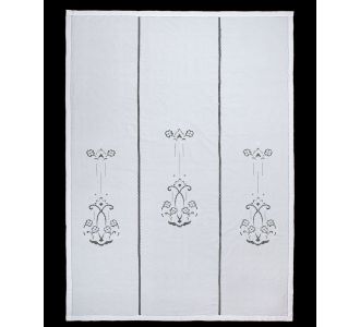 κουρτίνα 723 (210cm x 300cm) λευκή με τούνελ 6978000004537 SilkFashion |  Ετοιμες κουρτίνες με σχέδιο στο espiti