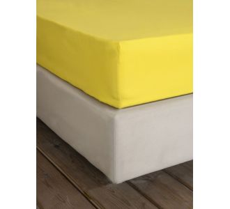 Σεντόνι Μονό με Λάστιχο Unicolors - Yellow Nima Home |  Μονόχρωμα Υπέρδιπλα στο espiti