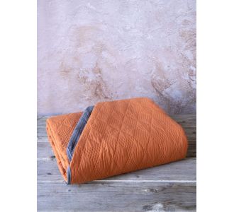 Κουβερλί Υπέρδιπλο 220x240 - Armon Deep Orange/Dark Gray NIMA Home |  Κουβερλί Υπέρδιπλα στο espiti