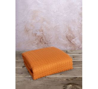 Κουβέρτα Μονή 160x240 Habit - Deep Orange NIMA Home |  Κουβέρτες Βαμβακερές Υπέρδιπλες στο espiti