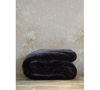 Κουβέρτα Βελουτέ Μονή 160x220 Coperta - Black Nima Home |  Κουβέρτες Βελουτέ Υπέρδιπλες στο espiti