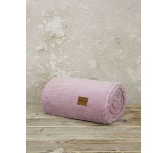 Κουβέρτα Μονή Jacquard 150x220 - Mellow Pink Nima Home |  Κουβέρτες Βαμβακερές Μονές στο espiti