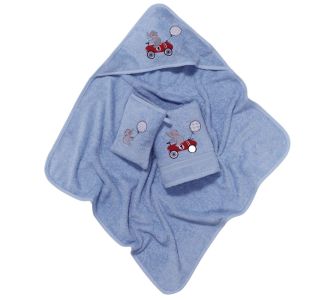 DAS BABY ΣΕΤ 3 ΤΕΜΑΧΙΩΝ SMILE 6615 ΜΠΛΕ |  Βρεφικές πετσέτες στο espiti
