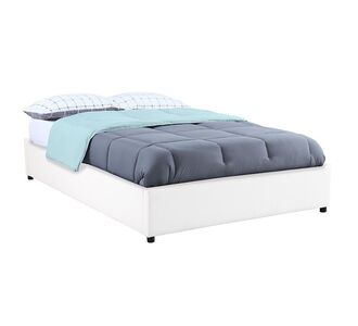 Κρεβάτι διπλό Circe pakoworld PU λευκό με αποθηκευτικό χώρο 150x200εκ |  Κρεβάτια στο espiti