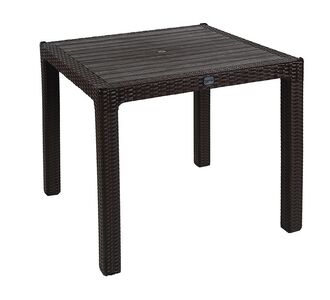 Τραπέζι Explore pakoworld με UV protection PP καφέ 90x90x73.5εκ |  Τραπέζια κήπου στο espiti