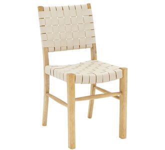 Καρέκλα Brane pakoworld ξύλο sonoma antique-έδρα pu εκρού |  Καρέκλες στο espiti