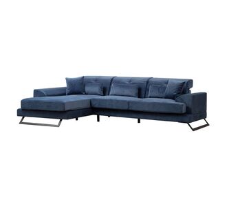 Γωνιακός καναπές PWF-0575 pakoworld δεξιά γωνία ύφασμα μπλε 308/190x92εκ |  Κατόπιν Παραγγελίας στο espiti
